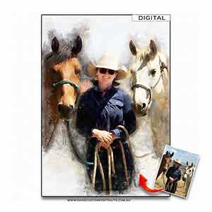 Natural-Watercolour-Pet-Horse-Custom-Portrait-300